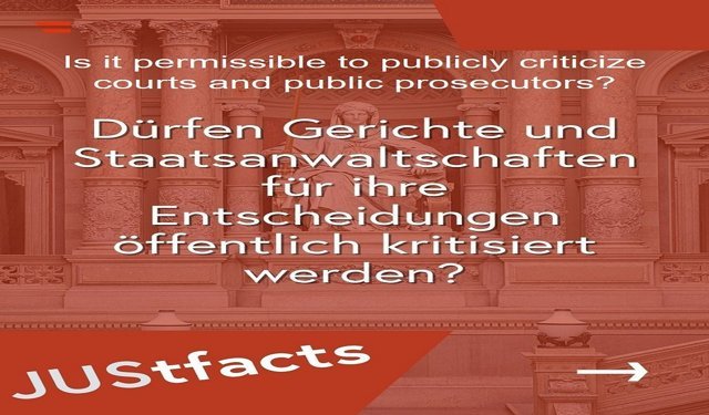 Is it permissible to publicly criticize courts and public prosecutors?