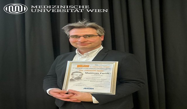 Matthias Farlik-Födinger receives the Paul Langerhans Prize