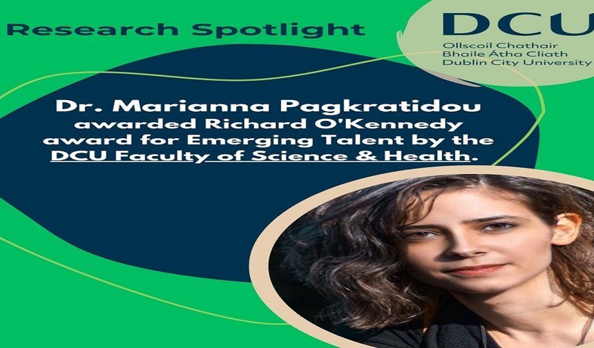 Dr. Marianna Pagkratidou was awarded the Richard O'Kennedy Prize for Young Talent