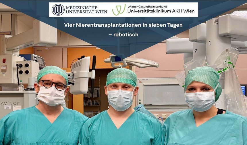 Four kidney transplants in seven days – robotically!