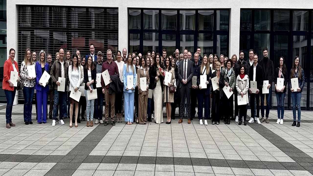 Certificate of service with a ceremony!